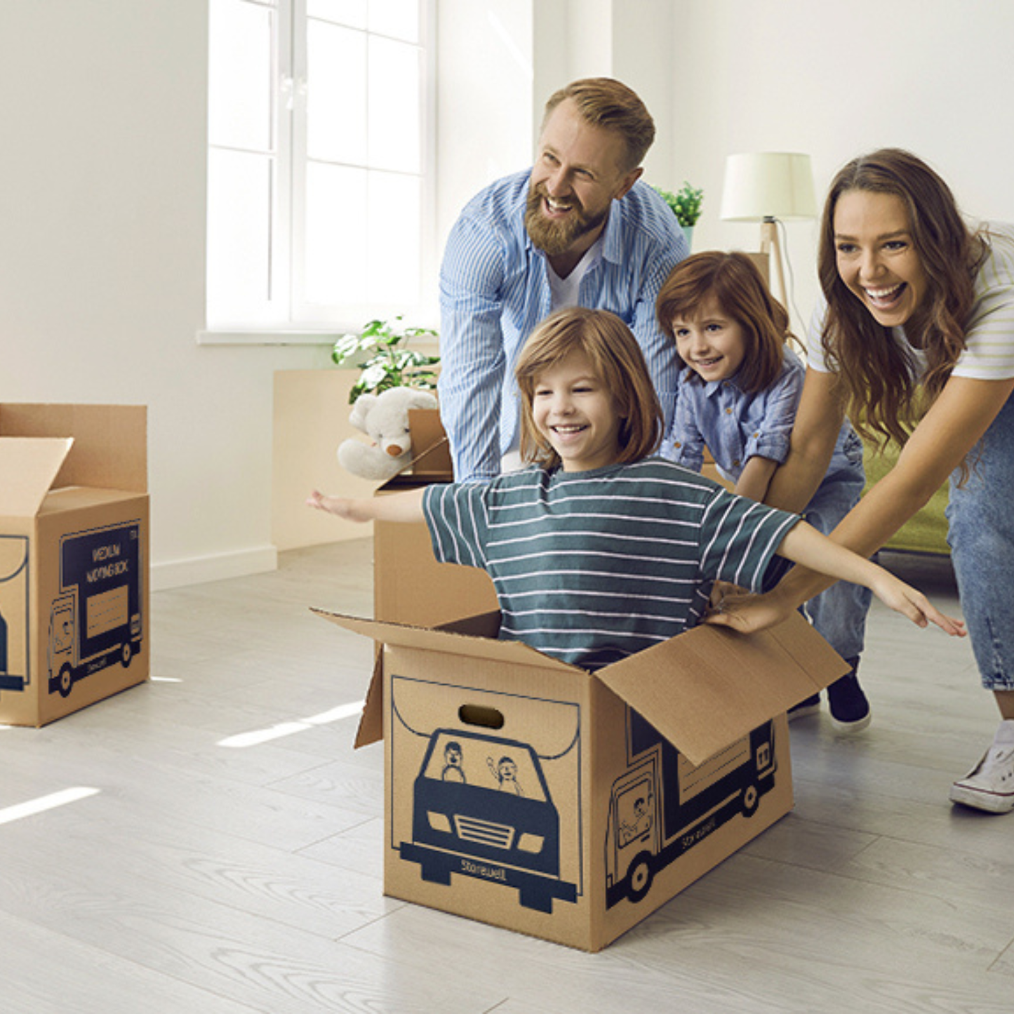20 Pack Cardboard Moving Boxes Set - 10 Medium + 10 Large