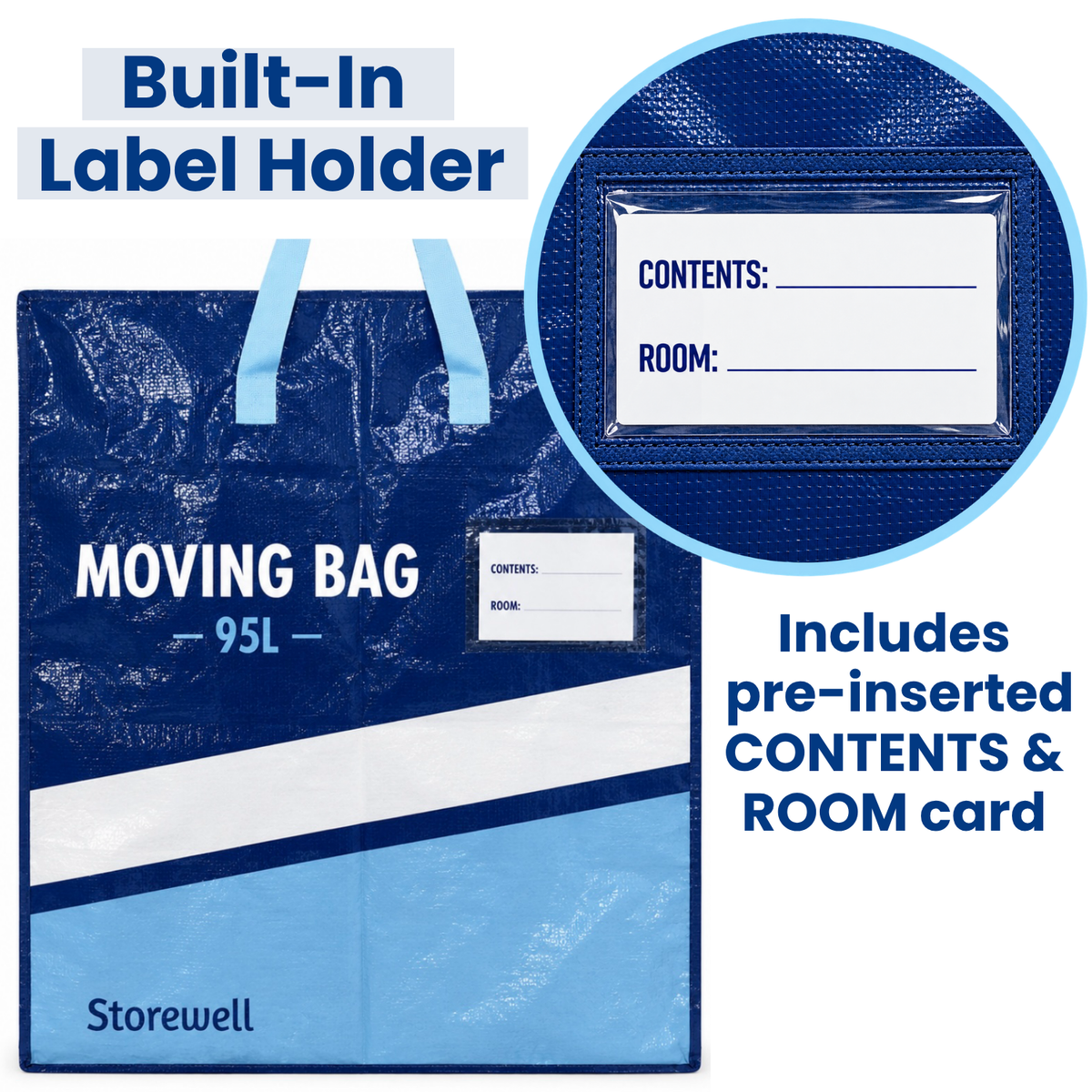 95L Large Heavy Duty Moving & Storage Bag
