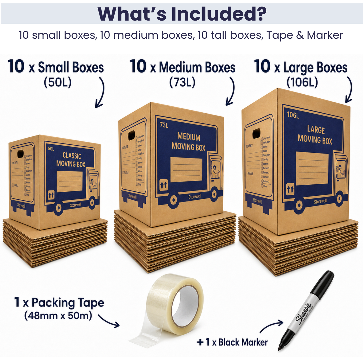 2 Bedroom House / Apartment Moving Pack