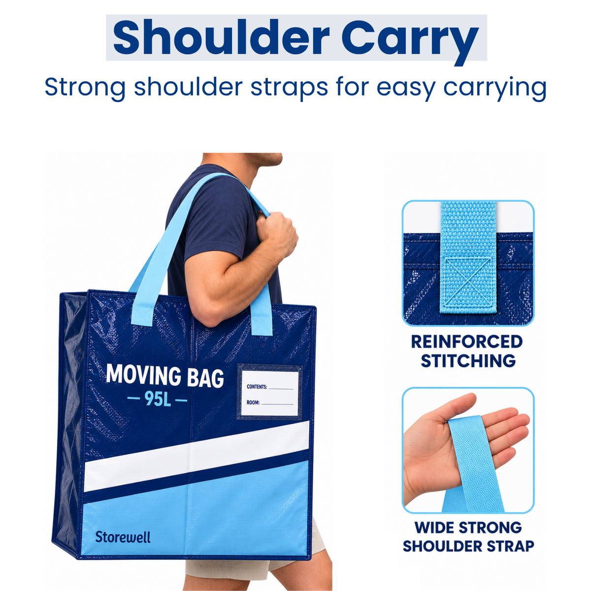 95L Large Heavy Duty Moving & Storage Bag