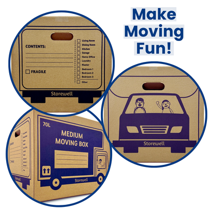 Medium Moving Boxes – 20 Pack