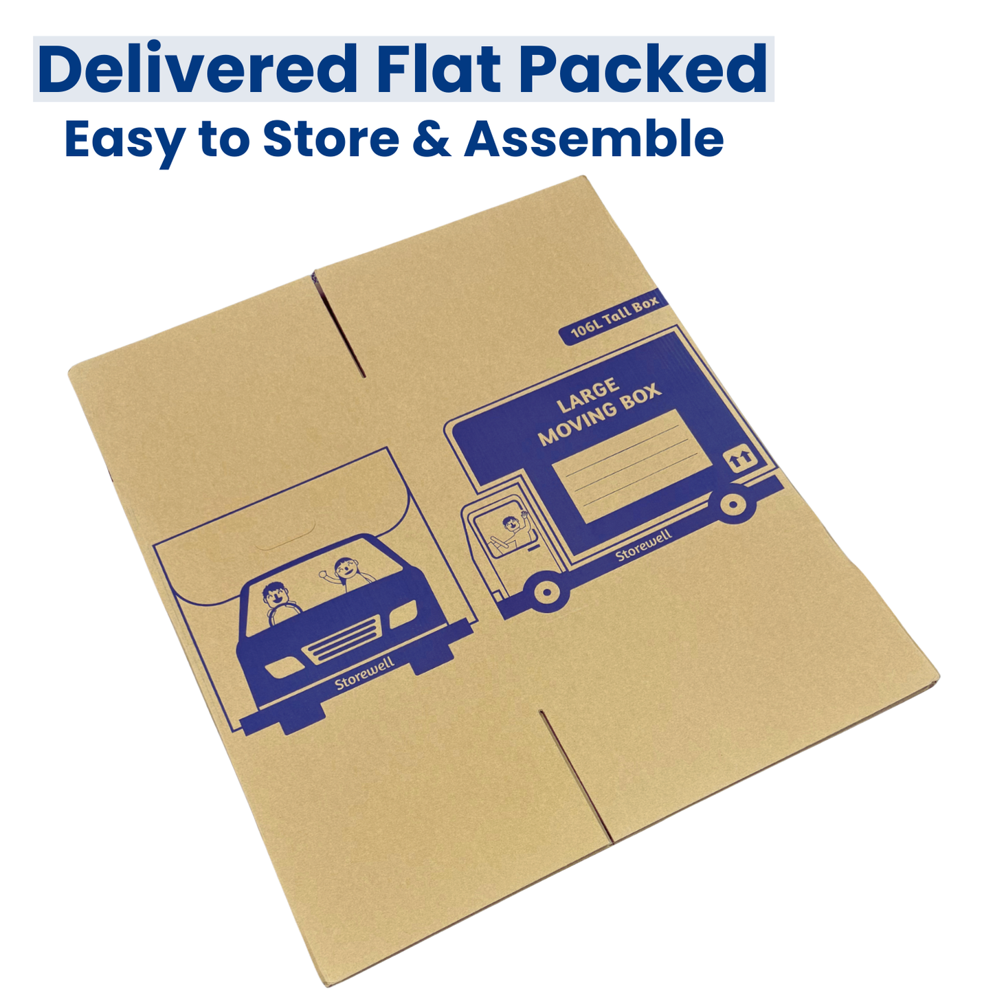 Large Tall Moving Boxes - 10 Pack
