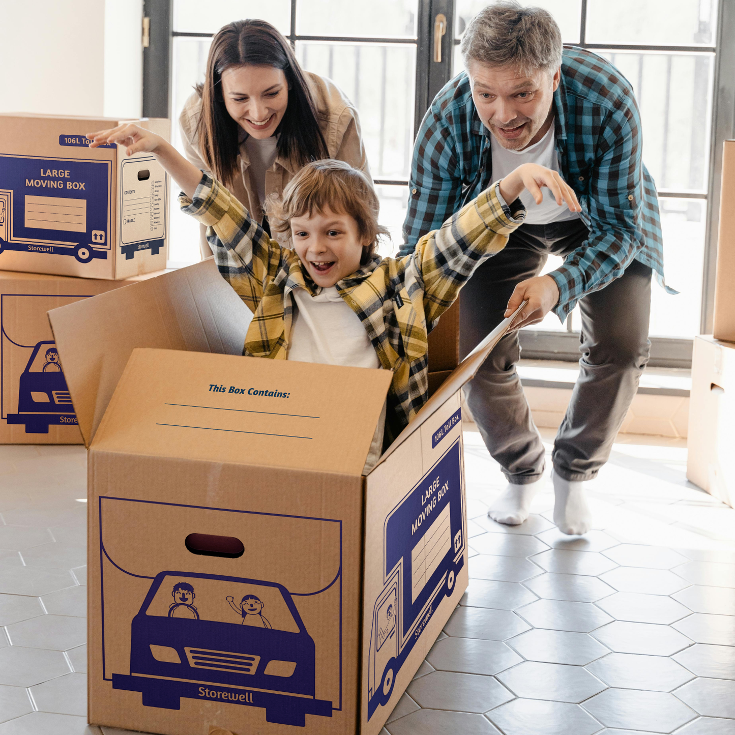 Large Tall Moving Boxes - 10 Pack